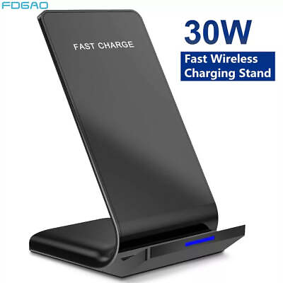 #ad 30W Wireless Charger Stand For iPhone 15 14 13 12 11 Pro XS Max XR 8 Samsung S23 $15.49