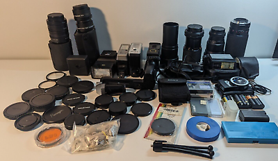#ad Lot of Canon Toyo Optics etc... Camera And Accessories Untested parts $199.99