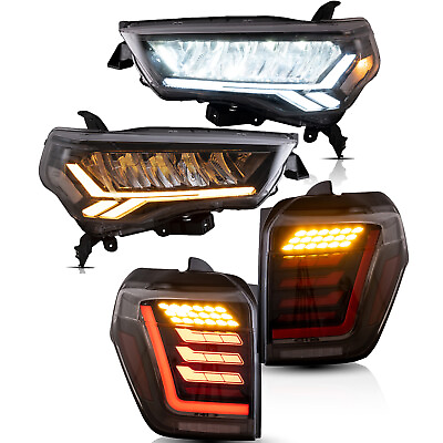 #ad VLAND LED Headlights Tail Lights For Toyota 4Runner 2014 19 2020 Dynamic 4 pcs $788.99