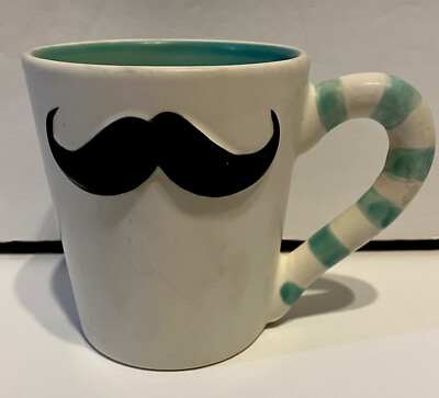 #ad Mustache Mug 3 D Applied Coffee Cup Latte Tea Hot Chocolate Soup $16.95