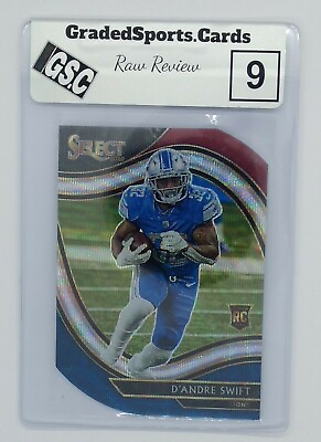 #ad 2021 Select Tri color Prizm Die cut D#x27;andre Swift RC #351 Raw Review GSC 9 $14.94
