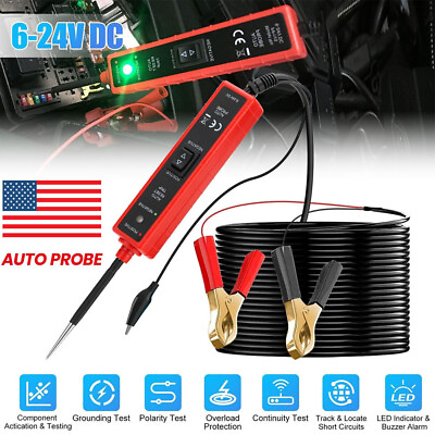 #ad 6 24V Car Auto Digital Power Probe Circuit Electrical Tester Test Device System $13.95
