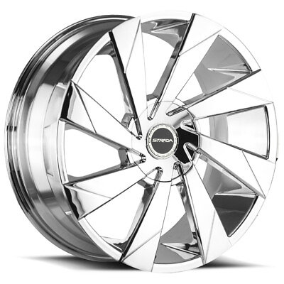 #ad Strada S62 Moto 24x10 5x115 5x120 15mm Chrome Wheel Rim 24quot; Inch $508.40