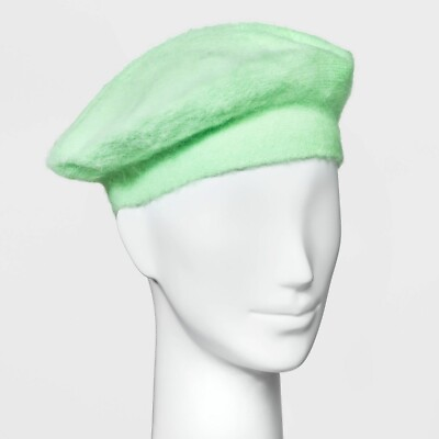 #ad Women#x27;s Solid Beret Wild Fable Green $4.89