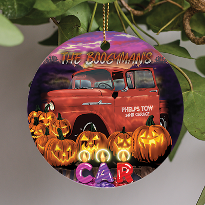 #ad Michael Myers Halloween The Boogeyman Car Phelps Tow Garage Ceramic Ornament $15.99