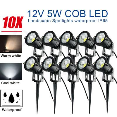 #ad Low Voltage Landscape LED Light 5W 3000K Garden Outdoor Lamp 12V Spotlight IP65 $54.52