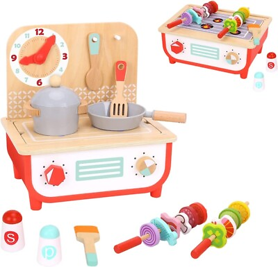 #ad TOOKYLAND Wooden Pretend Cooking Playset 23pcs Ages 3 $34.99