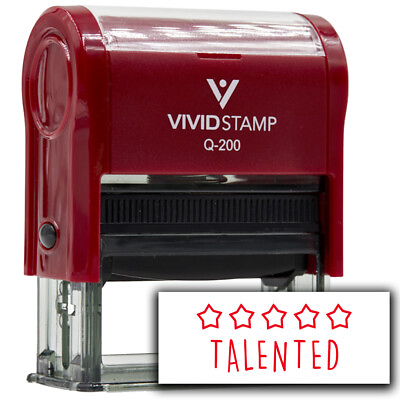 #ad Vivid Stamp Talented Self Inking Rubber Stamps $11.87