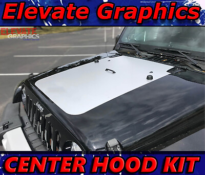 #ad For Jeep Wrangler Center Hood Stripes Vinyl Graphics 3M Decals Sticker 2007 2018 $49.99