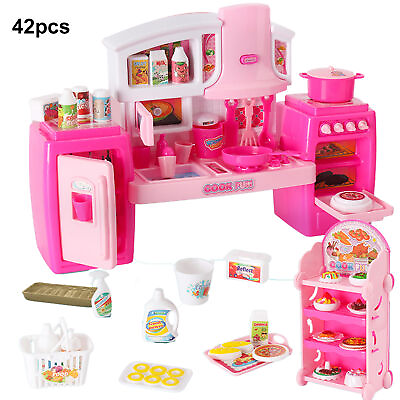 #ad 1 Set Kitchen Toy Decorative Easy using Dollhouse Mini Kitchen Toy Suit Co 42pcs $41.14