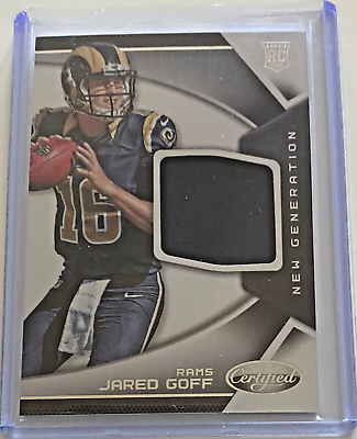 #ad JARED GOFF Certified 2016 New Generation Materials Rookie Card #1 L A Rams RC $20.00