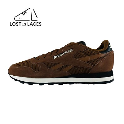 #ad Reebok Classic Leather Premium Brown Corduroy Sneakers New Shoes Men#x27;s Sizes $76.37