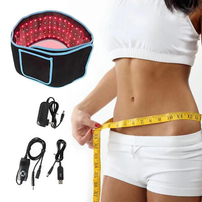 #ad Black Infrared Red Light Therapy Device Pad Wrap Back Waist Belt for Pain Relief $50.88