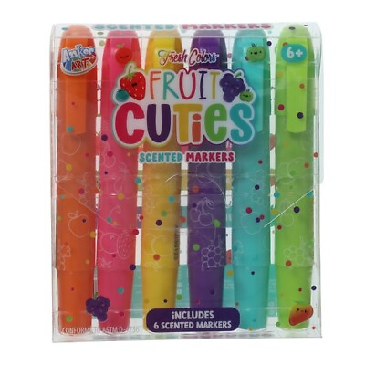 #ad Fruit Cuties Jumbo Scented Markers 6 Count $7.50