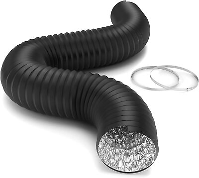 #ad iPower Flexible 6 8 inch 8 25 Feet Aluminum Ducting 4 Layer Protection Vent Hose $18.99