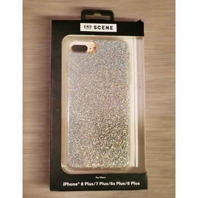 #ad Glitter Silicone iPhone 8 Plus 7 Plus 6s Plus 6 Plus Case by End Scene NIB $11.00