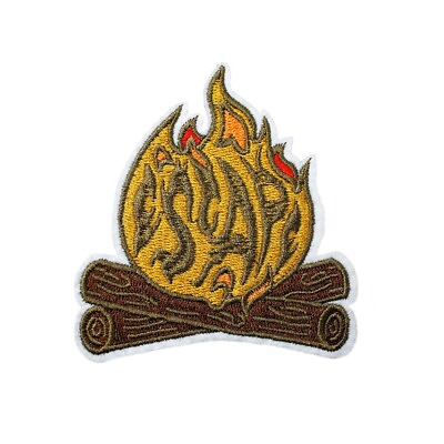 #ad Bonfire Camping Travel Adventure Sew On Iron Patch Embroidered Sewing Patches $3.59