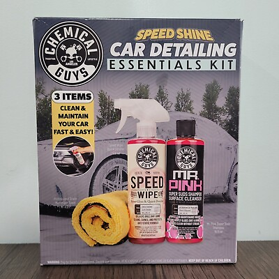 #ad Chemical Guys Speed Shine Car Detailing Essentials kit Mr. Pink Free Shipping $20.00