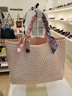 #ad Neoprene Woven Tote Bag Pink color Large Size Set 40% off Free Ship $59.99