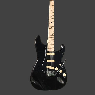 #ad Custom Black Electric Guitar ST Basswood Boby SSS Pickup Maple Neck Tremolo $271.96
