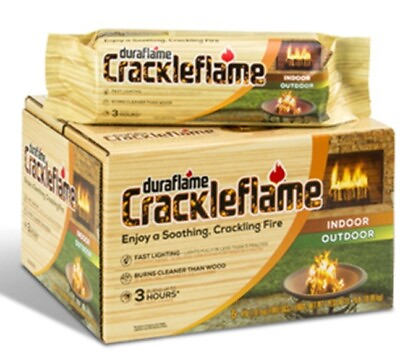 #ad Duraflame 4 Pack 4.5 lb Crackleflame 3 Hour Firelogs $41.89