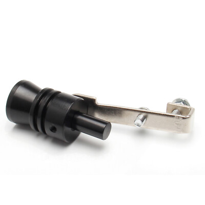 #ad Universal Black Turbo Sound Exhaust Muffler Pipe Whistle Car Roar Maker L $4.99