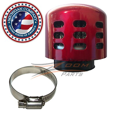 #ad fits Racing Air Filter Scooter Moped GY6 50cc RED NEW $6.94