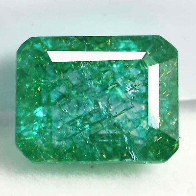 #ad Natural 5.00 Ct Certified Colombian Green Emerald Unheated 10x8mm Loose Gemstone $17.70