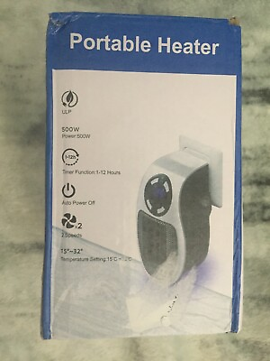 #ad Portable Heater W Remote Open Box $17.00