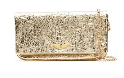 #ad Zadig amp; Voltaire Ladies Leather Shoulder Bag Chain Bag Gold $145.07