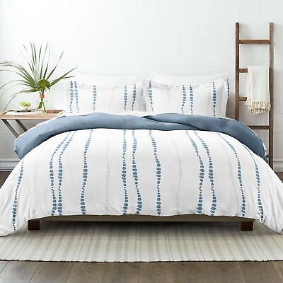#ad Pattern 3PC Duvet Cover Ultra Soft Easy Care Wrinkle Free by Kaycie Gray $28.55