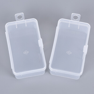 #ad 1pc Small Chip Box Storage Transparent Plastic PP Material Candy Gadgets Box QH $7.11