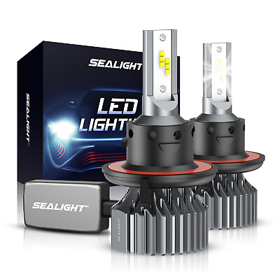 #ad 2x H13 LED Headlight Bulbs High Low Beam Conversion Kit 6000K Super Bright White $36.79