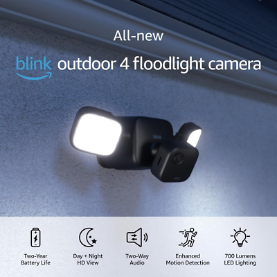 #ad All New Outdoor 4 Floodlight Camera – Wire Free Smart Security Camera 700 Lume $206.06