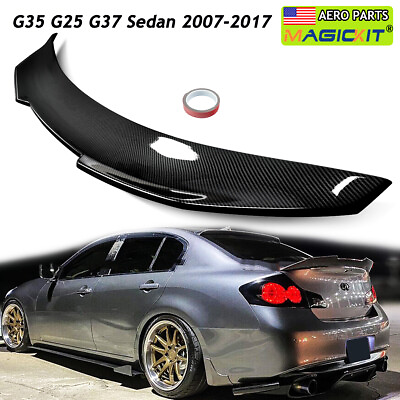 #ad Duckbill Trunk Spoiler PSM Wing Carbon Look For Infiniti G35 G25 G37 Sedan 07 17 $89.09