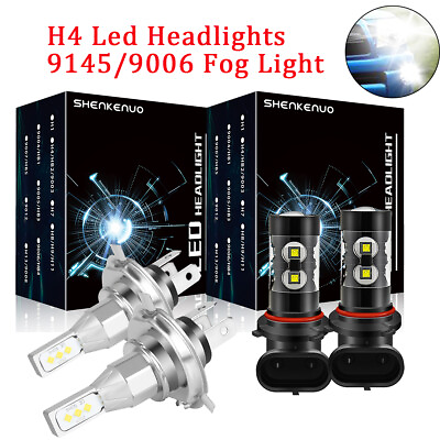 #ad 4X For Toyota Tacoma 2005 2011 LED Headlight High LOW Fog Light Bulbs Combo Kit $25.20