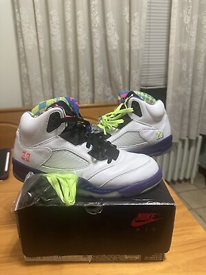 #ad Pre Owned Air Jordan 5 Alternate Bel air Size 11 Sneakers w Box Extra Laces $100.00