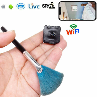Smart Phone WIFI Wireless Screw Button IP HD mini micro smallest camera recorder $26.99