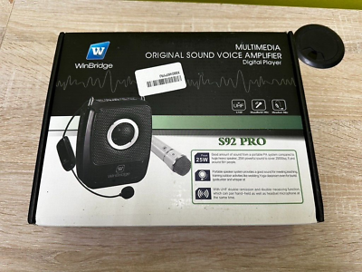 #ad NEW Winbridge S92 PRO Bluetth Mini Portable Rechargeable Voice Amplifier Karaoke $35.00