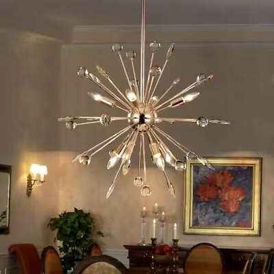 #ad EDISLIVE Calzada 9 Light Gold Crystal Sputnik Chandelier $74.99