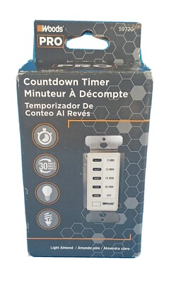 In Wall 30 Minute Digital Countdown Timer Almond 59720WD $26.40
