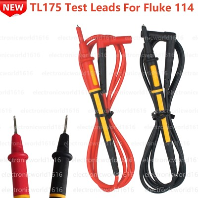 #ad TL175 TwistGuard Silicone Test Lead For Fluke 114 True RMS Electrical Multimeter $28.99