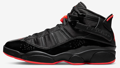 #ad Nike Air Jordan 6 Rings Men#x27;s Shoes 322992 066 Size 11.5 Black Infrared $125.97