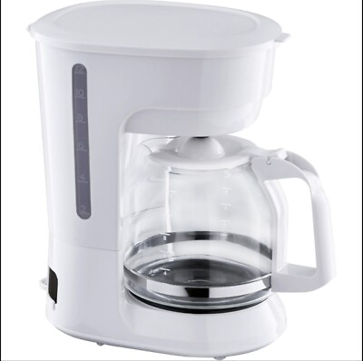 #ad Mainstays White 12 Cup Drip Coffee Maker New Free Shipping. $45.00