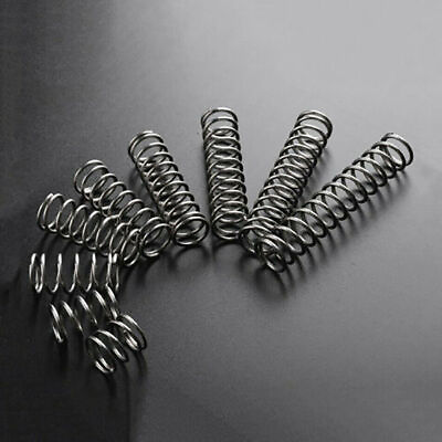 #ad 10pcs Wire Dia 0.3mm 0.5mm Length 5 50mm Small Spring Compression Spring Steel $6.09