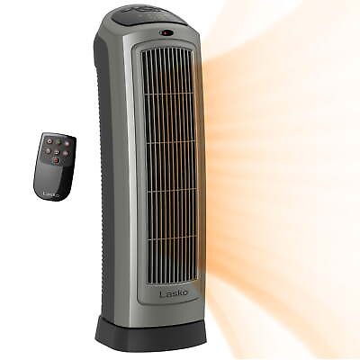 #ad Electric Heaters 1500W Oscillating Ceramic Electric Tower Space Heater w Remote $104.03