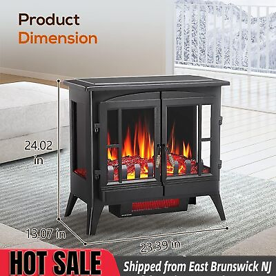 #ad 23quot; Electric Fireplace Stove Freestanding Fireplace Heater from Dayton NJ $119.99