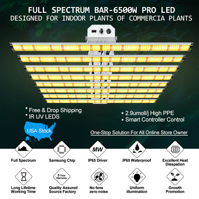 #ad 640W Samsung LED✅Full Spectrum LED Grow Light UVIR ✅ Dimmable Lamp Veg Flower $299.49