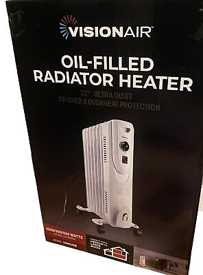 #ad VISIONAIR 22” 600 900 1500w Oil Filled Radiator Heater Mod# 1VAHL22M Brand New $78.00