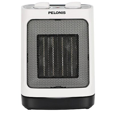 #ad Portable Ceramic Electric Oscillating Fan Heater White Hot Air Fan Space Heater $29.37